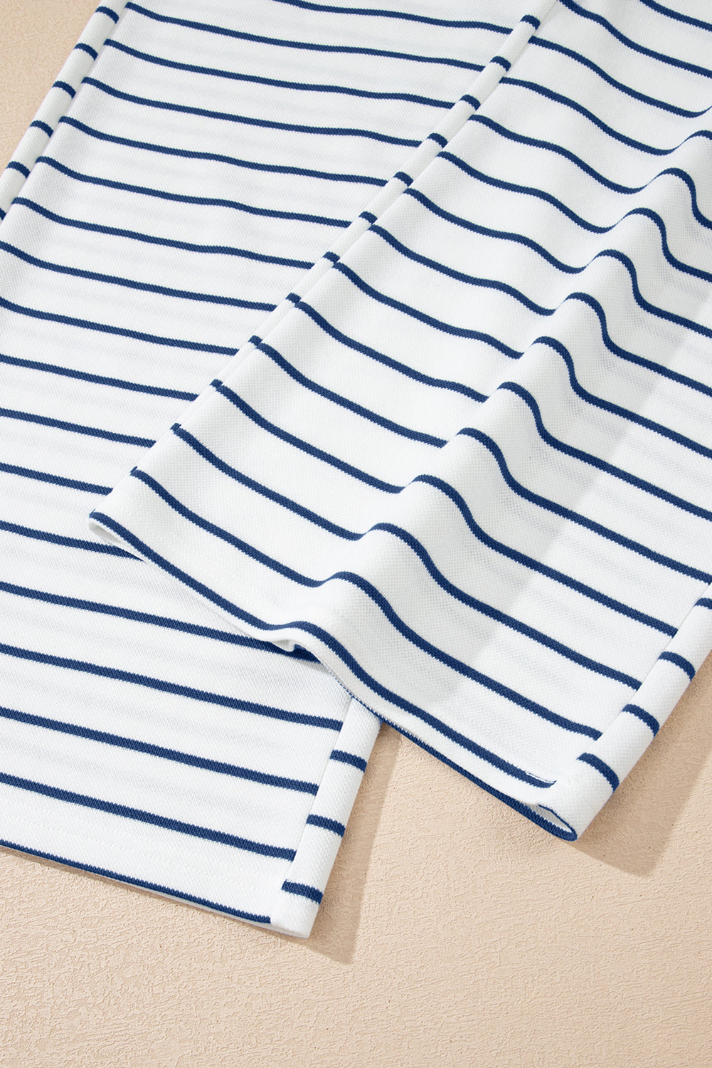 Sail Blue Casual Wide Leg 2pcs Pants Set